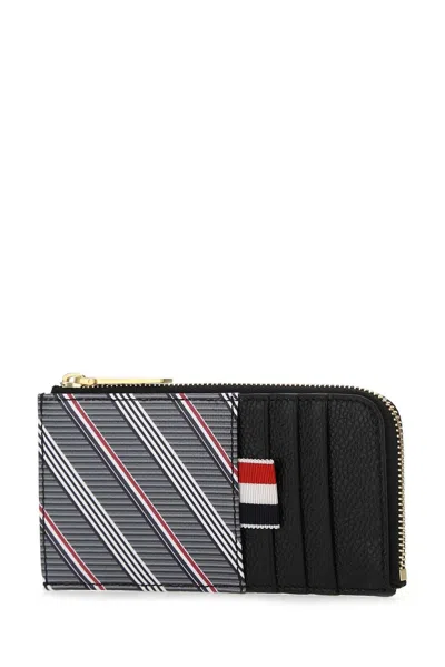 Thom Browne Classic Mini Wallet In Med Grey