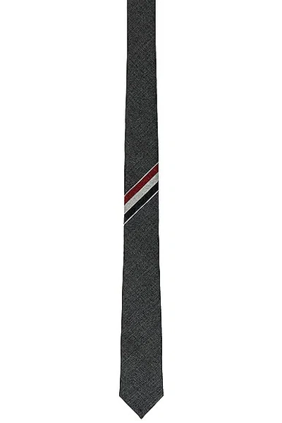 Thom Browne Classic Necktie In Dark Grey