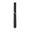 Thom Browne Hector Jacquard Silk Tie In Black