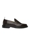 Thom Browne Classic Penny Logo Loafers In Black