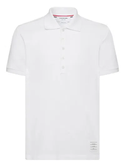Thom Browne Classic Pique 4-bar Polo Clothing In White