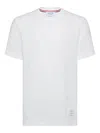 Thom Browne Classic Pique 4-bar T-shirt Clothing In White