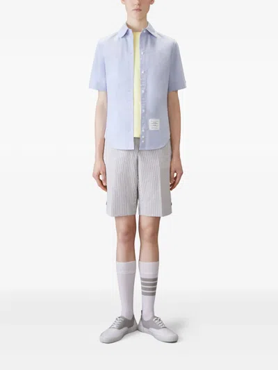 Thom Browne Classic Pique 4-bar Tee Women In Blue