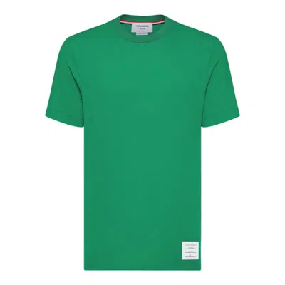 Thom Browne Classic Pique 4-bar Tee Men In Green