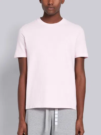 Thom Browne Classic Pique Rib Cuff Rwb Tee In Multicolor