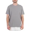 Thom Browne Classic Pique Stripe Tee In Gray