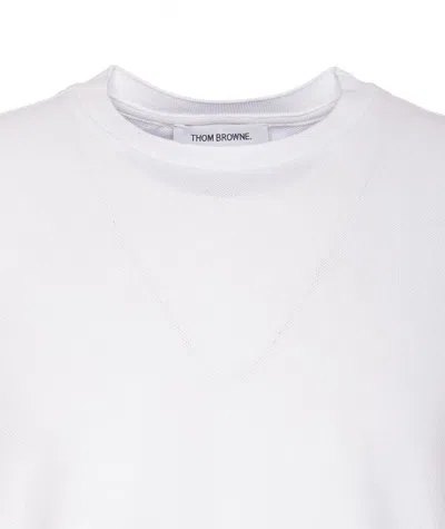 THOM BROWNE THOM BROWNE CLASSIC PIQUE STRIPED T-SHIRT