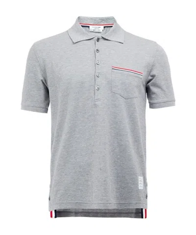 THOM BROWNE THOM BROWNE RWB POCKET TRIM POLO SHIRT