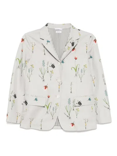 Thom Browne Classic Sport Blazer In Grey