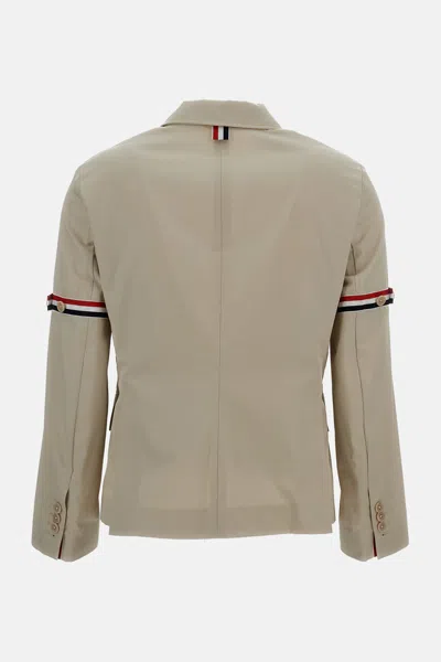 Thom Browne Classic Sport Blazer In Sand