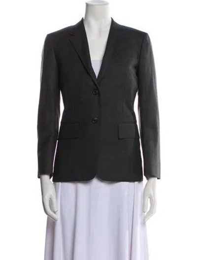 Pre-owned Thom Browne Classic Sport Coat Wool Blazer In Gray