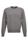 Thom Browne Classic Sweater Sweaters And Cardigans Gray In Gray