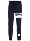 Thom Browne Pantalone Jogging Con Stampa 4bar Stripe In Blue