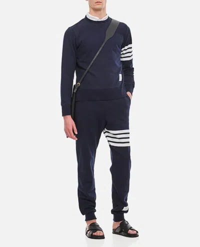 Thom Browne Classic 4-bar Sweatshirt In Blue