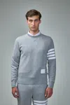 Thom Browne Classic Sweatshirt In Classic Loopback In Grey