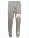 Thom Browne Classic Tapered Jogger Pants With Rwb Accents In Burgundy
