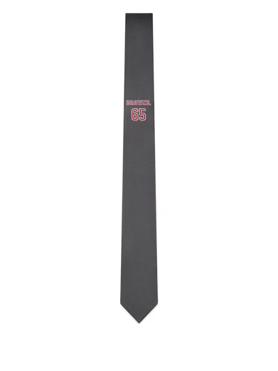 Thom Browne Classic Tie Browne. 65 Icon In Black