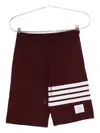 Thom Browne Classic Track Shorts In Burgundy
