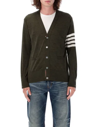 THOM BROWNE CLASSIC V-NECK CARDIGAN SUSTAINABLE