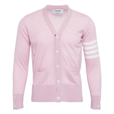Thom Browne Classic V-neck Cardigan In Pink