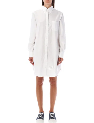 Thom Browne Classic White Oxford Dress For Women