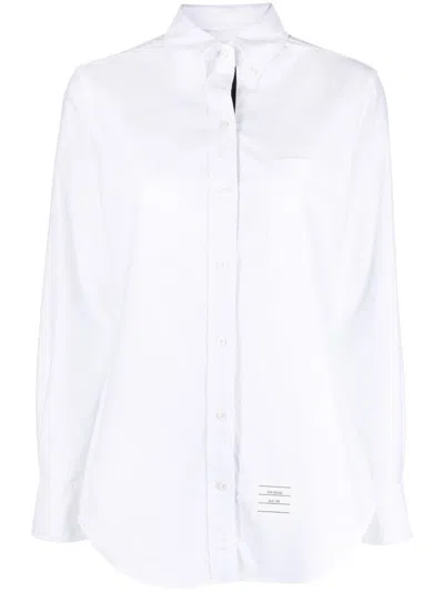 Thom Browne Classic White Oxford Shirt For Women By