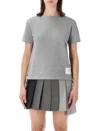 Thom Browne Classic Loopback Pique T-shirt In Gray