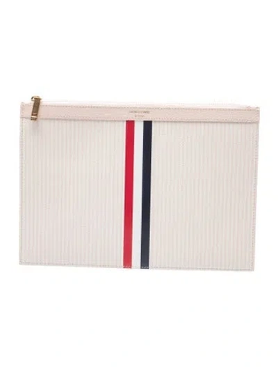 Pre-owned Thom Browne Clutch In Neutrals