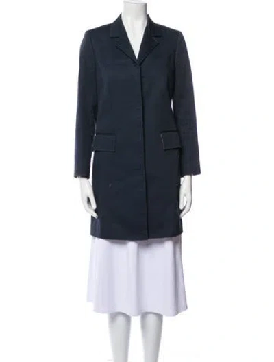 Pre-owned Thom Browne Coat In Blue