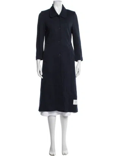 Pre-owned Thom Browne Coat In Blue