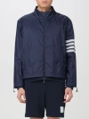 Thom Browne 4-bar Stripe Ripstop Jacket In Blue