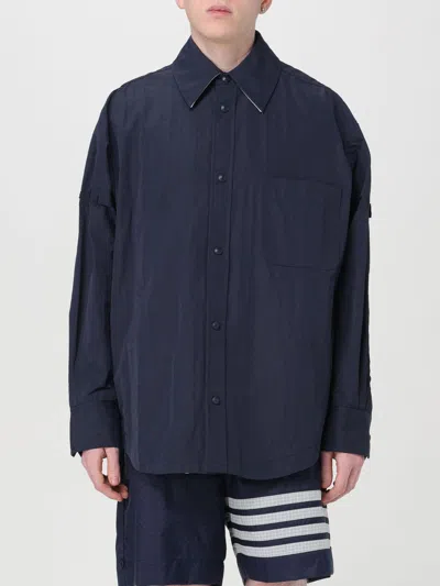 Thom Browne Coat  Men Colour Blue