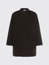 Thom Browne Dark Grey Coat In Brown