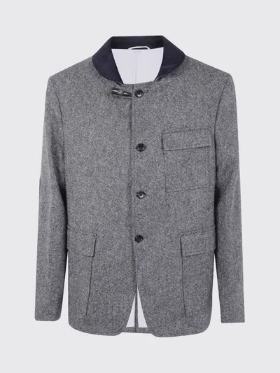 THOM BROWNE COAT THOM BROWNE MEN COLOR GREY,H19503020