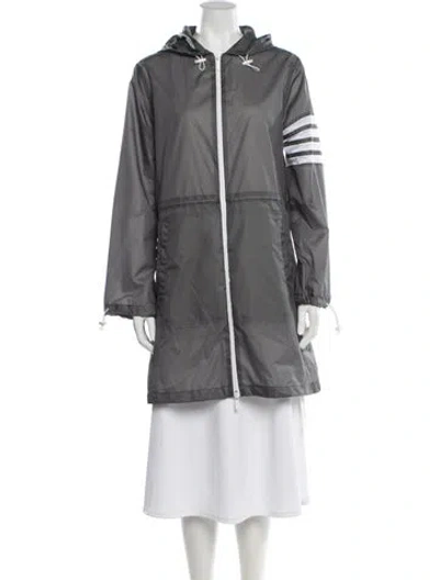 Pre-owned Thom Browne Coat W/ Tags In Gray