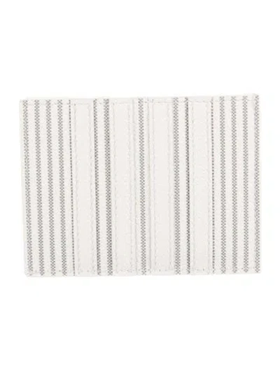 Pre-owned Thom Browne Cobra Wallet In White