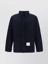 Thom Browne Herringbone Wool Blend Overshirt