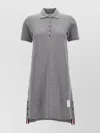 Thom Browne Striped Cotton Pique Polo Dress