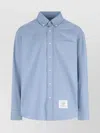 Thom Browne Collared Shirt With Cuffs And Pocket