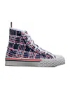 Thom Browne Collegiate High-top Sneakers In Gray
