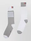 Thom Browne Color Block Mid-calf Socks