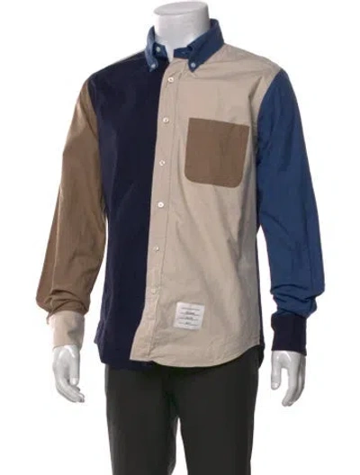 Pre-owned Thom Browne Colorblock Colorblock Pattern Shirt