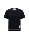 Thom Browne Colorful Bands T-shirt In Navy