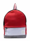 Thom Browne Colour-block Backpack In 960 Rwbwht