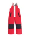 Thom Browne Kids Red & Navy Fun-mix Down Ski Overalls In Red