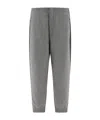 Thom Browne Colour-block Virgin Wool Track Pants In Gray