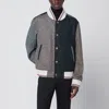 Thom Browne Wool Bomber Jacket With Color Block Design In Multi