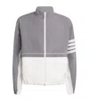Thom Browne Two-tone Polyester Windbreaker In Grey