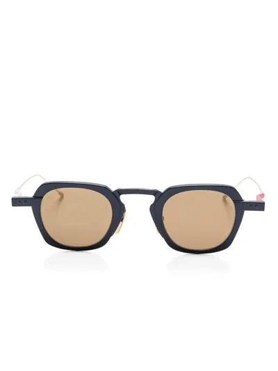 Thom Browne Colourblock Sunglasses In 蓝色