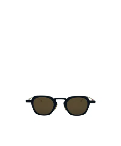 Thom Browne Colourblock Sunglasses In Green